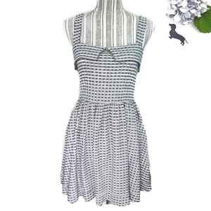 Free People beach fit and flare checker dress